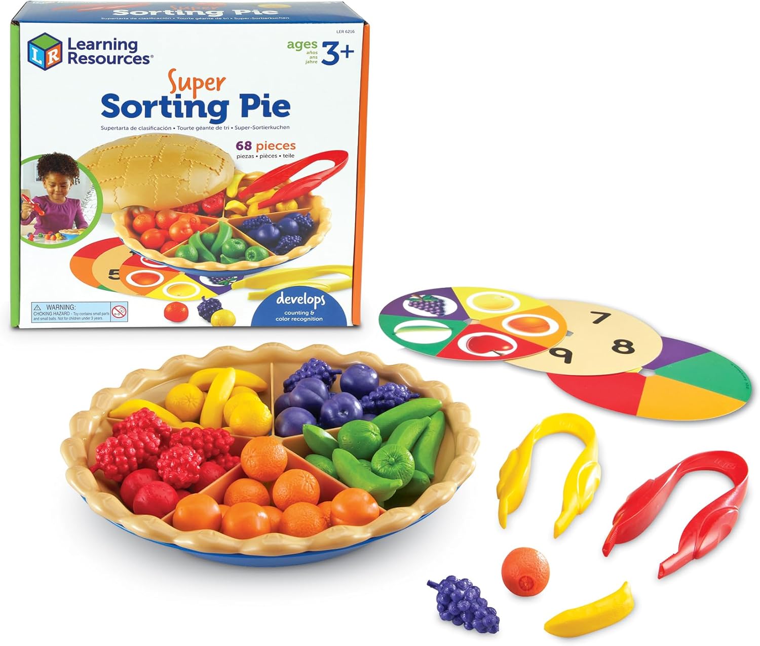 Learning Resources Super Sorting Pie, jeu éducatif motricité fine