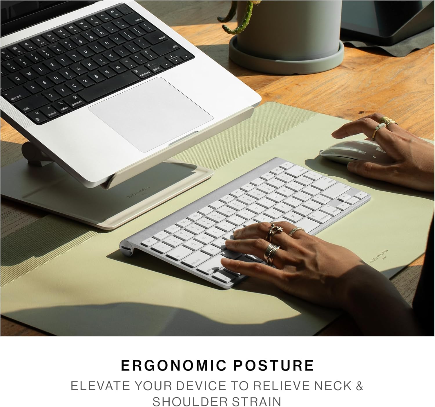 Native Union Desk Laptop Stand – Height Adjustable Ergonomic Computer Stand – Compatible with MacBook Air/Pro, iPad, Dell, HP, Lenovo, Microsoft Surface & Laptops & Tablets Up to 5