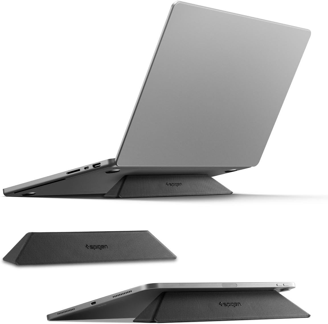 Spigen Slim Fold Portable Laptop Stand Keyboard Riser Foldable Ergonomic Angle Lift Anti-Slip Compatible with MacBook Neo, MacBook Air, MacBook Pro 11"-16" and iPad/Air/Pro and Mor