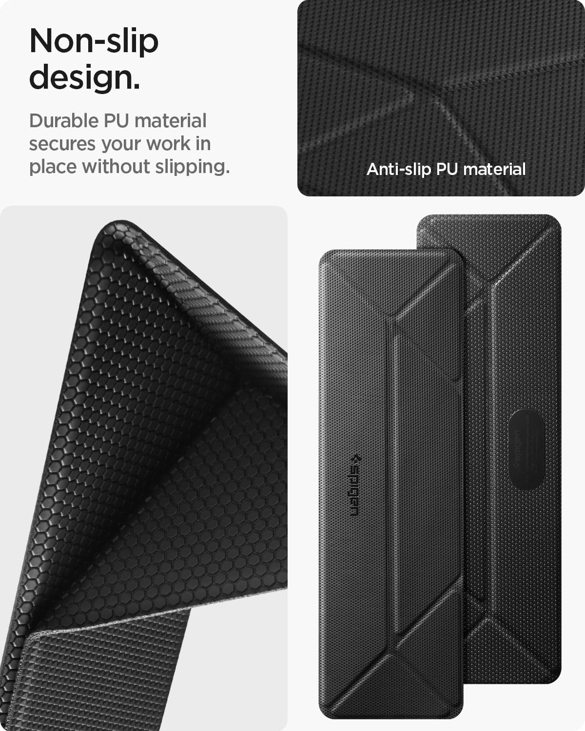 Spigen Slim Fold Portable Laptop Stand Keyboard Riser Foldable Ergonomic Angle Lift Anti-Slip Compatible with MacBook Neo, MacBook Air, MacBook Pro 11"-16" and iPad/Air/Pro and Mor